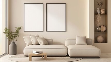 Fototapeta premium living room interior