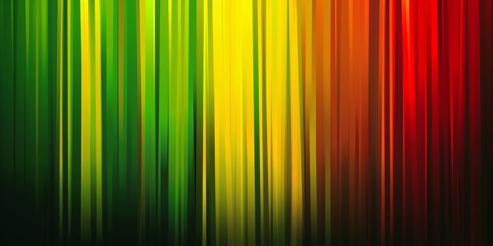 Banner with colors strips of african flag on a green background, for black history month, juneteenth, keti koti or remembrance abolition.