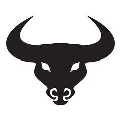 Bull Head Logo Vector Art 