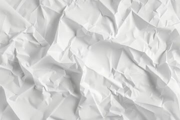 Obraz premium Crumpled white paper texture