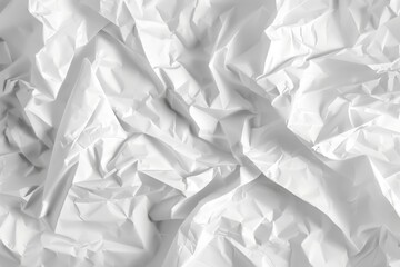 Obraz premium Crumpled white paper texture
