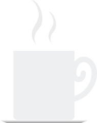 cup of hot coffee vector