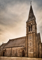 Antique church on a hill