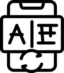 Mobile phone translating from english to chinese with artificial intelligence