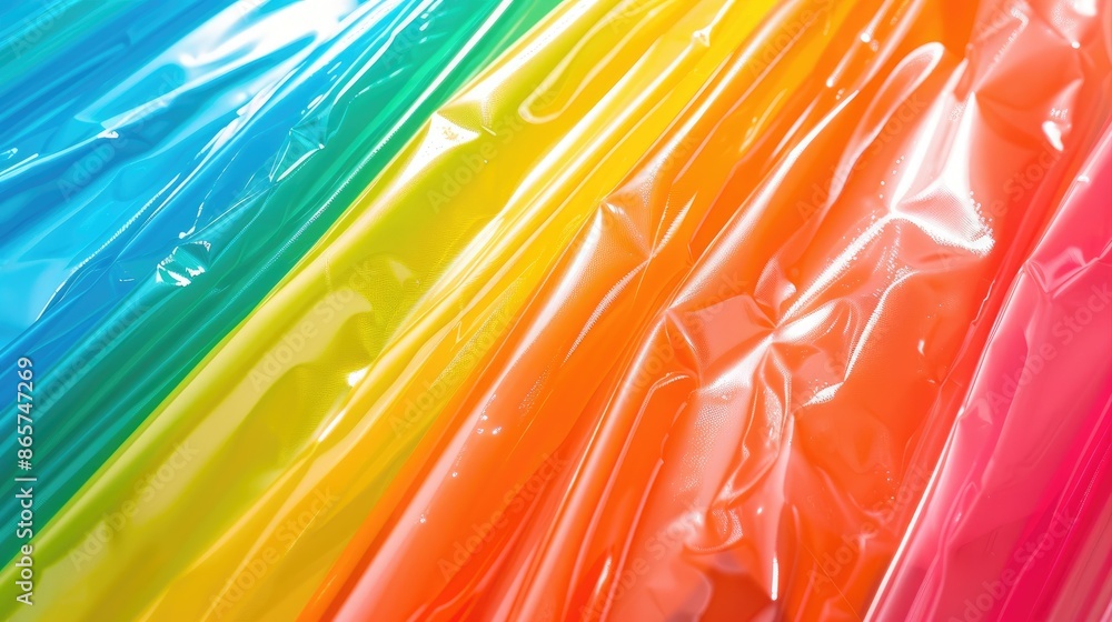 Aufkleber vibrant plastic background with texture and closeup view with empty space