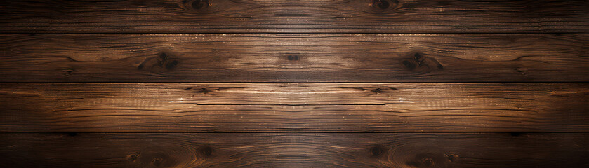 Fototapeta premium old brown rustic dark wooden texture - wood timber background panorama long banner