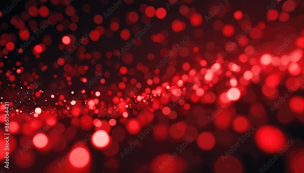 Poster abstract red bokeh lights background texture