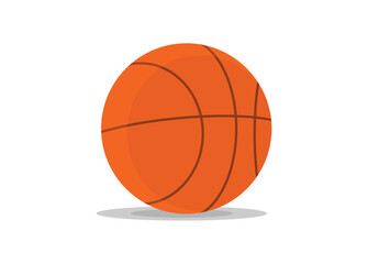 Basketball ball. Simple flat illustration.
