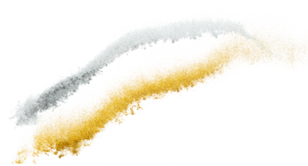 Gold Silver metallic glitter sparkle explosion in air. Golden silver Glitter sand spark blink celebrate, fly throw gold glitters particle. White background isolated, selective focus Blur bokeh