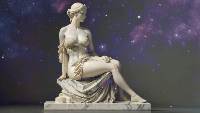 Marble Aphrodite with Subtle Movements