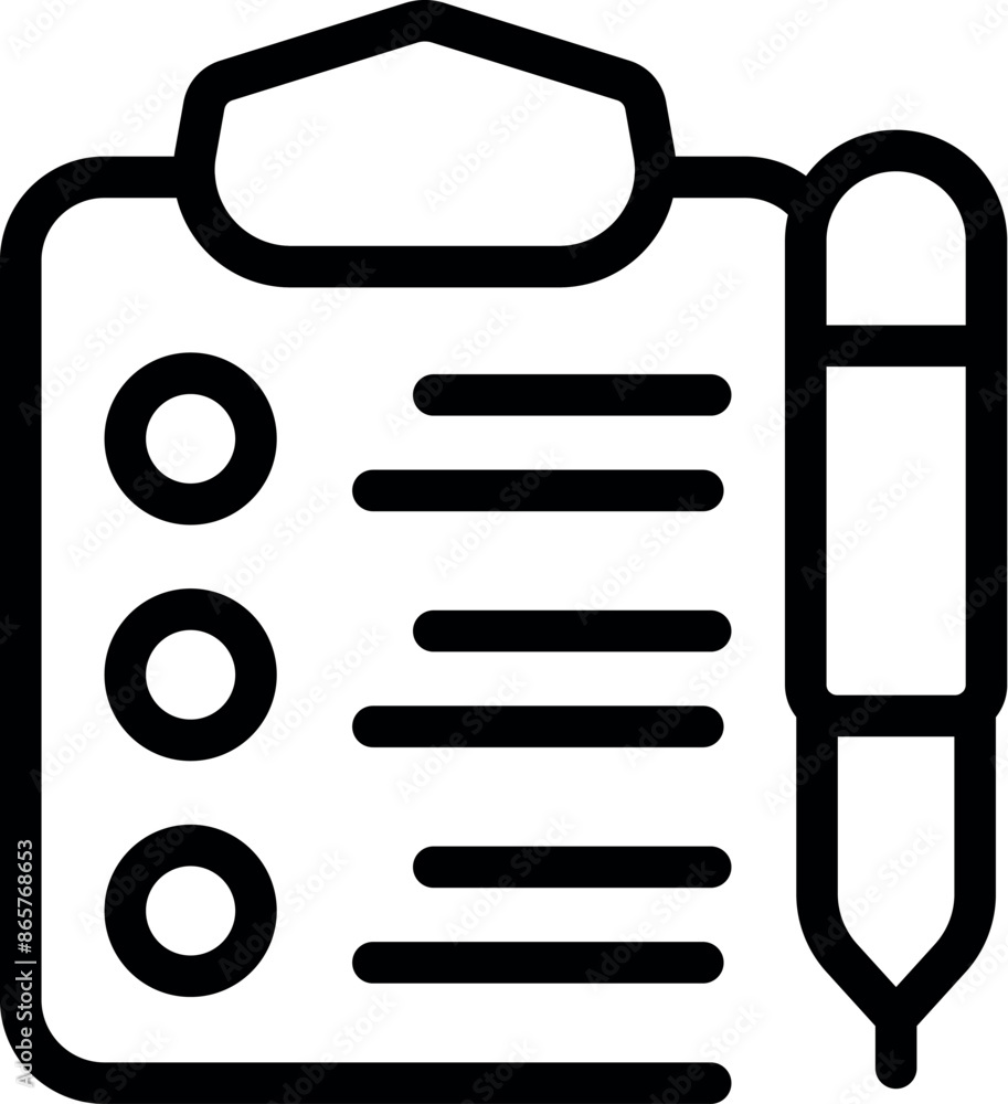Poster clipboard is shown with a checklist and a pen, symbolizing task management and organization