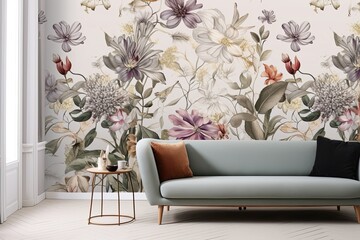Whether used as a striking focal point in a modern interior or as a source of inspiration in a creative workspace, this wallpaper promises to elevate any environment with its unique blend of sophistic