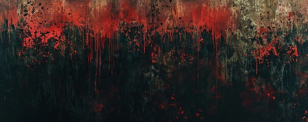 Red Splatter on Dark Background