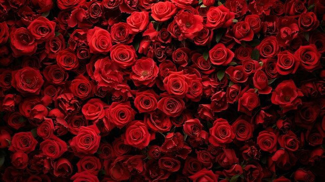 Fototapeta A dark red roses background UHD wallpaper