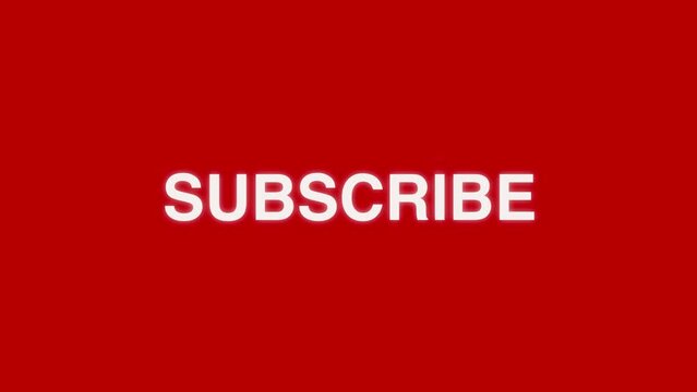 Subscribe Video End Text Animation
