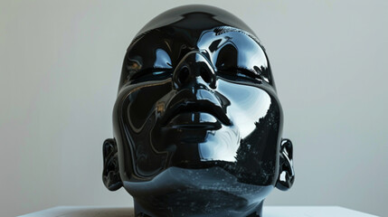 portrait of a person with a mask