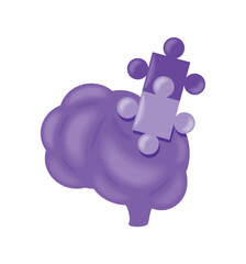 alzheimer disease human brain puzzle pieces
