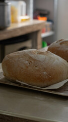 freshly baked homemade sourdough bread
