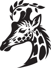 Giraffe Silhouette vector illustration