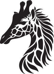 Giraffe Silhouette vector illustration