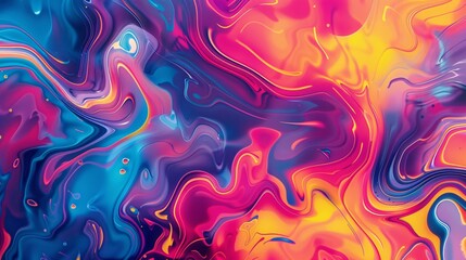 Fototapeta premium Abstract Swirling Liquid Color