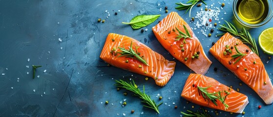 Salmon Fillet with Rosemary and Spices