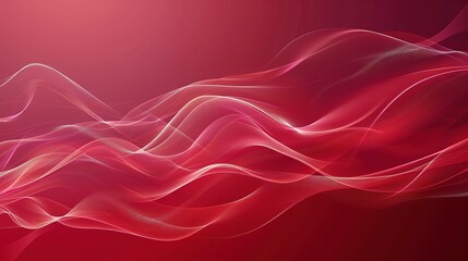 Obraz premium futuristic abstract red background with waves and light effects