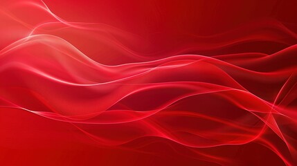 Obraz premium futuristic abstract red background with waves and light effects