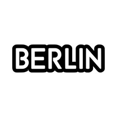berlin city vacation tshirt fashion sticker vector illustration template design