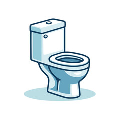 simple toilet wc restroom vector illustration template design