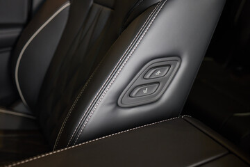Explore the intricate functions of premium luxury car seat control buttons in detail