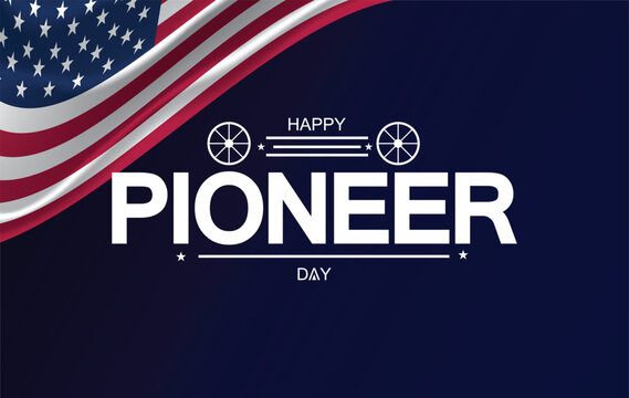 Make Pioneer Day memorable with this stylish Banner Poster