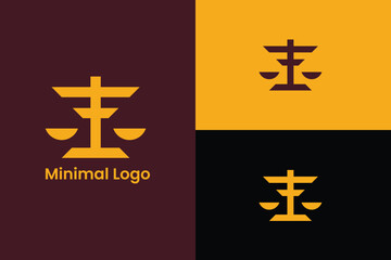 attorney and law logo, lawyer logo design with creative concept, classic justice balance scales silhouette. Justice scales line icon. Judgement scale sign, Law symbol logo, scale justice and shield 