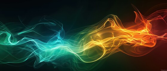 Obraz premium Colorful Abstract Desktop Wallpaper for Ultrawide Screen 21:9