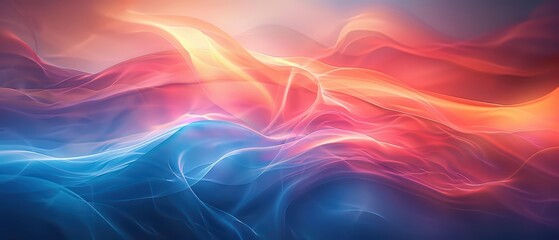 Obraz premium Colorful Abstract Desktop Wallpaper for Ultrawide Screen 21:9