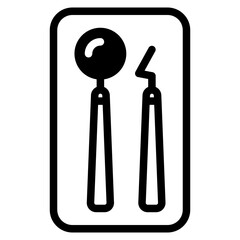 Dental Tools Icon symbol
