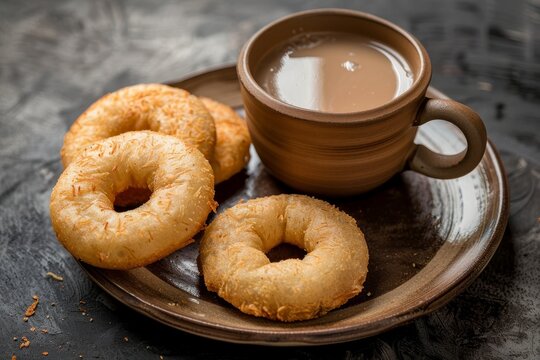Popular Indian snack Farsan Chivada or Chakna with tea