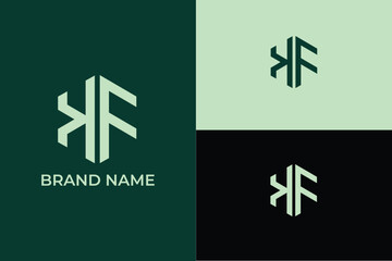  Outstanding professional trendy awesome artistic 
 letter KF modern iconic business vector, clean modern KF or FK sign logo, FK KF creative elegant finance, financial, investment, growth logo