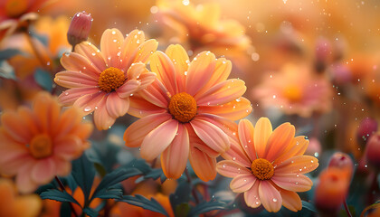 Obraz premium flowers background