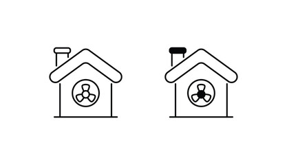 Ventilation icon design with white background stock illustration