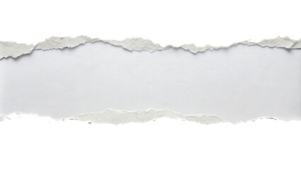 white ripped torn paper edges isolated