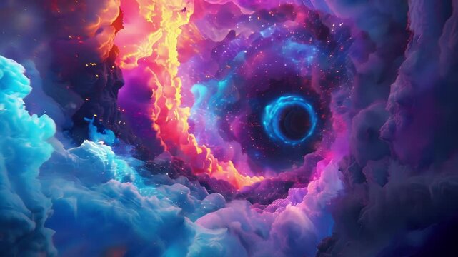 Fall down the rabbit hole into a world of vivid hues and pixelated magic
