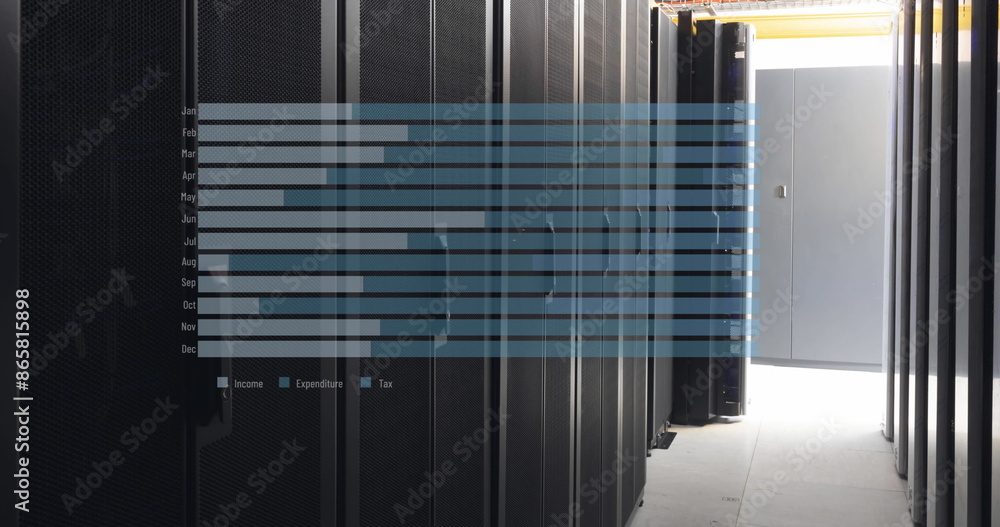 Poster image of data processing over computer servers