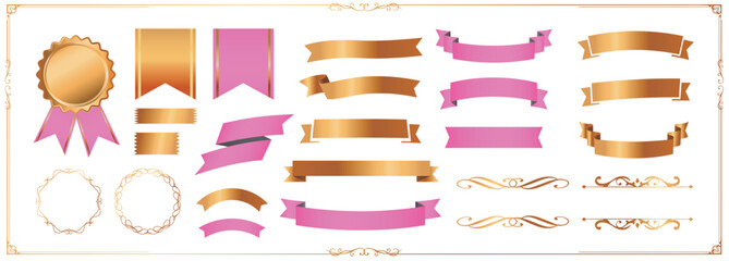 リボンのデザイン素材