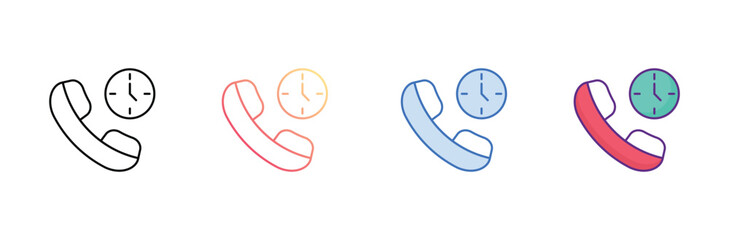 Call icon design with white background stock illustration