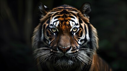 Fototapeta premium tiger head. 