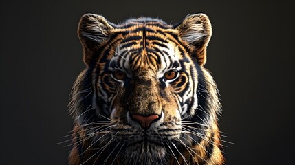 Fototapeta premium tiger head. 