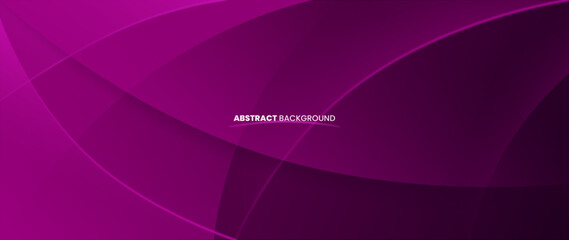 Abstract purple background with overlapping round objects and curved lines pattern.  luxury elements vector illustration.