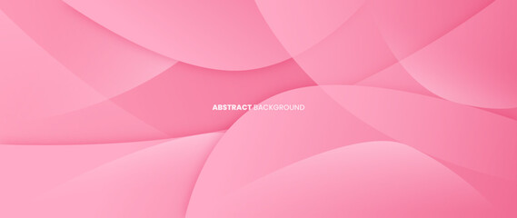 Abstract pink background with overlapping spheres. Dynamic and neat shape composition.