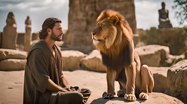 Daniel's Strength in the Lions' Den. Prayerful Vigil